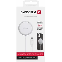 Swissten MagStick bezdrátová nabíječka pro Apple iPhone (kompatibilní s MagSafe) - Nabíječky