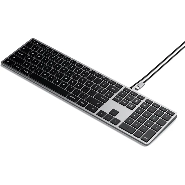 Satechi Slim W3 USB-C Backlit Wired Keyboard US vesmírně šedá - Klávesnice - Obrázek 06AT000501