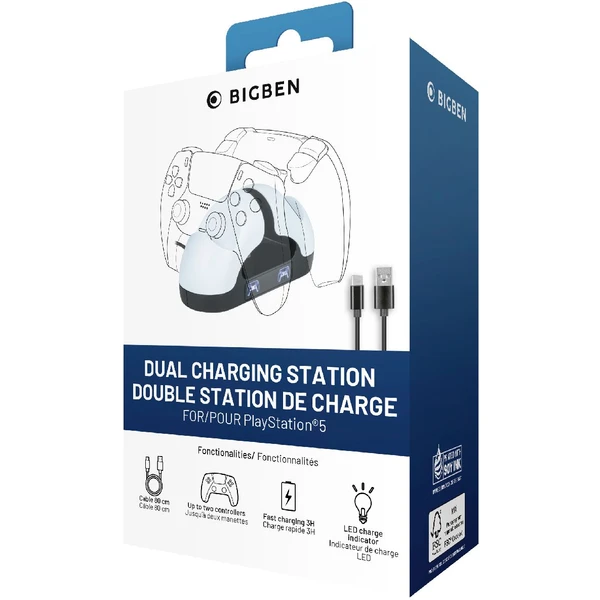 Bigben nabíjecí stanice V3 pro DualSense PS5 ovladače - Dokovací stanice - Obrázek 06L7000701
