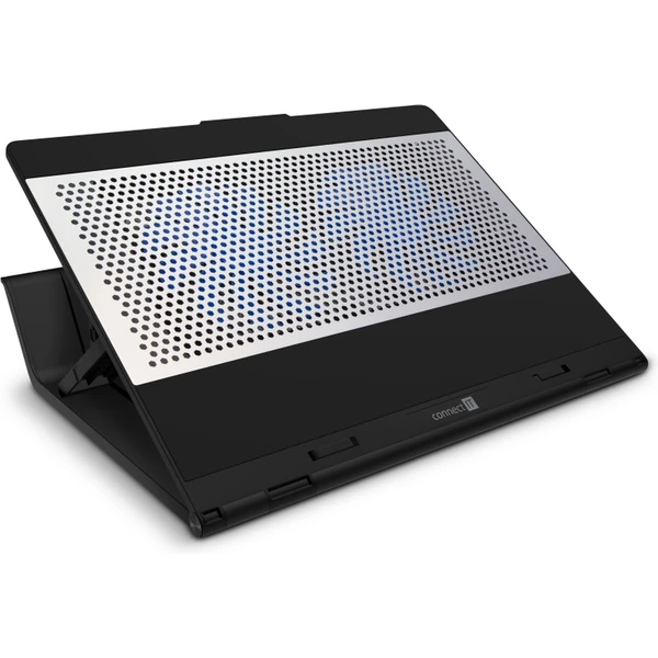 CONNECT IT FrostBlast chladicí podložka pod notebook s modrým podsvícením černá - Chladící podložky - Obrázek 06N0000P01