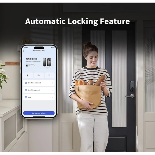 AQARA Smart Lock U200 chytrý zámek stříbrný - Chytré zámky - Obrázek 06P5000K01