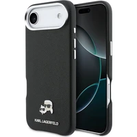 Karl Lagerfeld PU Karl and Choupette Heads Pins MagSafe kryt iPhone Air černý - Pouzdra