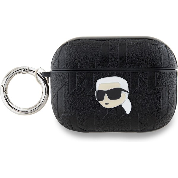 Karl Lagerfeld PU Embossed Karl Head pouzdro AirPods Pro 2 černé