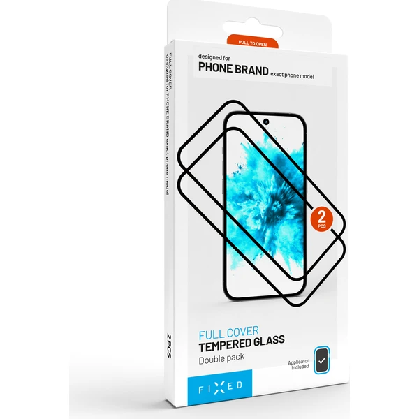FIXED 2,5D Full-Cover ochranné sklo s aplikátorem Xiaomi Redmi A7 Pro 4G, 2ks, černé - Ochranné folie a skla - Obrázek 06df2630f63d4355bbaf7c8bc7637291