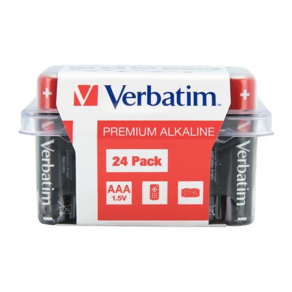 Verbatim AAA alkalická baterie LR3 (24 ks)