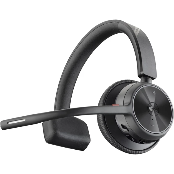 Poly Voyager Focus 2-M mono bezdrátová sluchátka s USB-A adaptérem + nabíjecí stanice, černá - Sluchátka - Obrázek 0774000L01