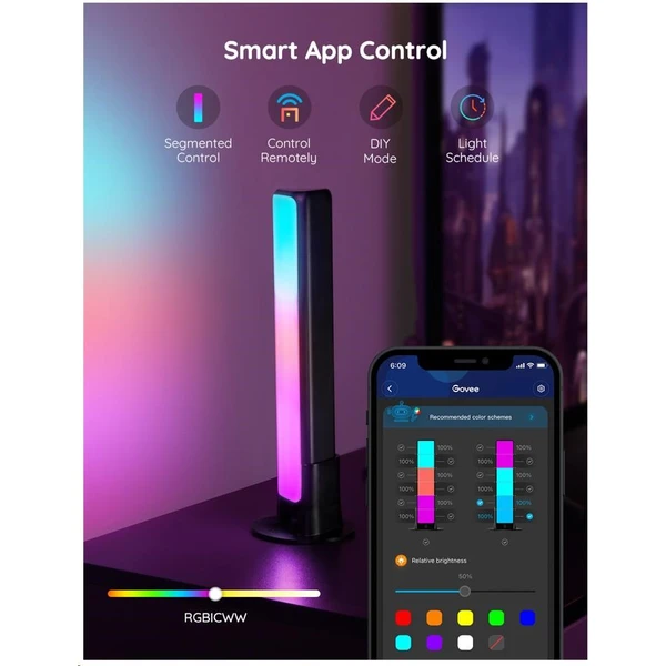 Govee Flow Plus SMART LED TV & Gaming osvětlení (RGBICWW) - Chytrá osvětlení - Obrázek 078a64bff9534b1c9072c504ccb06a26
