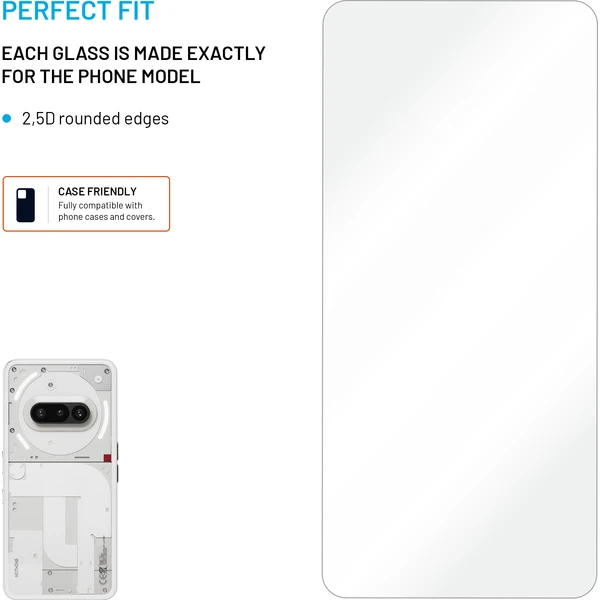 FIXED 2,5D tvrzené sklo Nothing Phone (3a) 5G/Pro 5G čiré - Ochranné folie a skla - Obrázek 079aa079479f499cb42bf2df2605826b