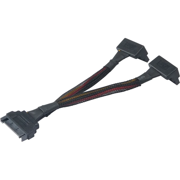 Akasa SATA napájecí rozdvojka Sata(M) na 2xSata(F) 15 cm - Kabely a redukce - Obrázek 07BJ000K01