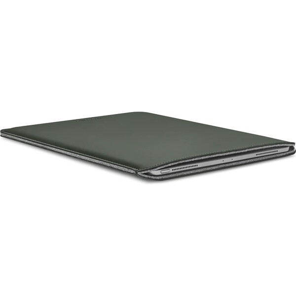 Woolnut Coated PU Sleeve pouzdro pro 12,9"/13" iPad Pro, 13" Air tmavě zelené