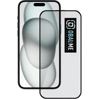 Obal:Me 5D Tvrzené sklo Apple iPhone 15/16 černé - Ochranné folie a skla