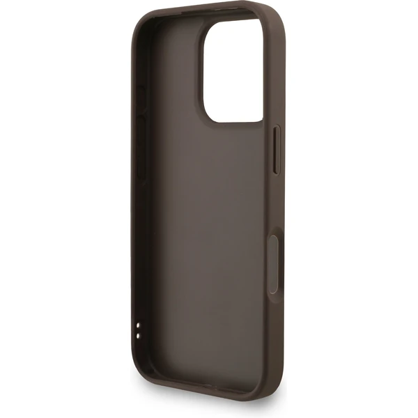 Guess PU 4G Metal Logo Strap kryt iPhone 16 Pro Max hnědý - Pouzdra - Obrázek 07b59851d0c04e52bc641b4761728285