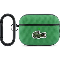 Lacoste Petit Pique Croc Logo Patch Pouzdro pro AirPods Pro 3 zelené - Pouzdra