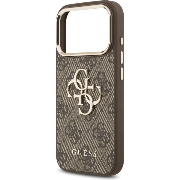 Guess PU Leather 4G Metal Logo Gold Frame MagSafe kryt iPhone 17 Pro hnědý - Pouzdra - Obrázek 07fd4134ccec4b3f9d80c4963d3991e6