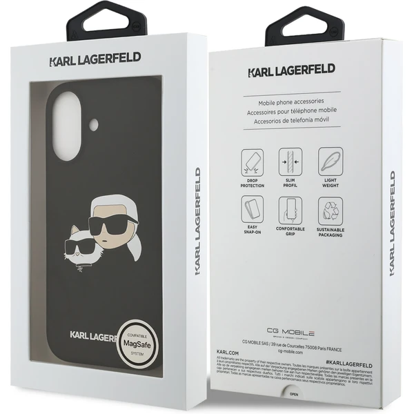 Karl Lagerfeld Liquid Silicone Double Heads MagSafe kryt iPhone 17 černý - Pouzdra - Obrázek 081f9942992d4dc4a5fc2a4dd8271766