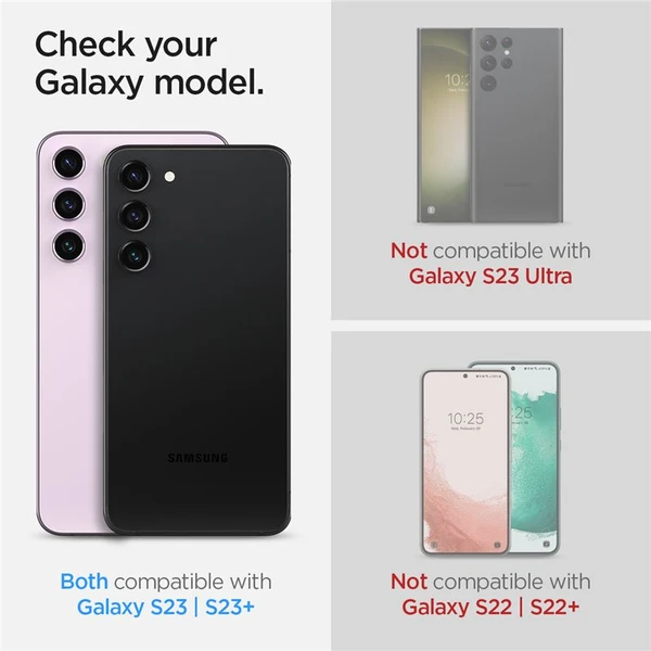 Spigen Glass EZ Fit Optik Pro 2 Pack sada skel Samsung Galaxy S23/S23+/S24 - Ochranné folie a skla - Obrázek 0821000J01