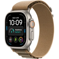 Apple Watch Ultra 4 49mm Přírodní titan s pouštním Alpským tahem M - Chytré hodinky