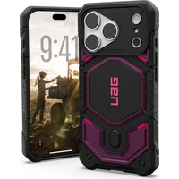 UAG Monarch Pro MagSafe kryt iPhone 18 Pro/17 Pro černý/fialový - Pouzdra