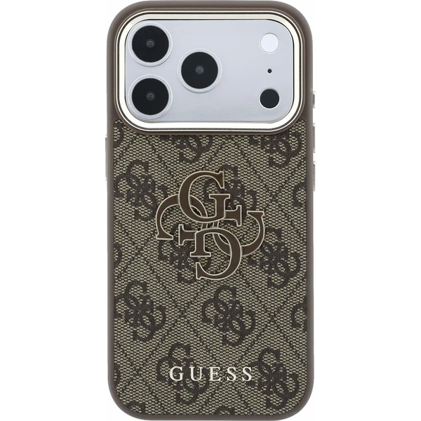 Guess PU 4G Resin Metal Logo kryt iPhone 18 Pro Max hnědý - Pouzdra - Obrázek 083fd33e857144828d13c85a80e52ec8
