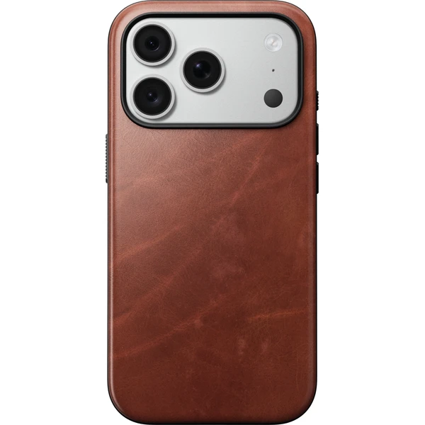 Nomad Modern Leather (Horween) MagSafe kožený kryt iPhone 17 Pro/18 Pro Olde Dublin - Pouzdra - Obrázek 0862b9041f63464bb76fc3078552ab09
