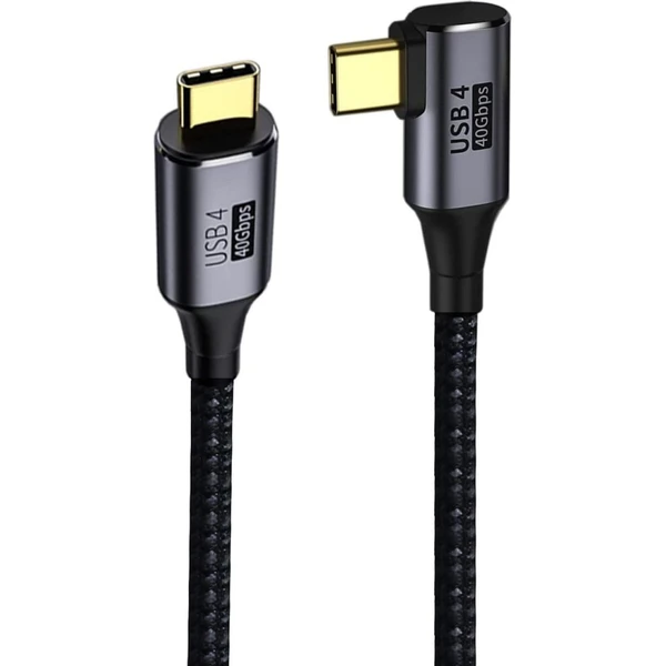PremiumCord USB4 40Gbps 8K@60Hz 240W Thunderbolt 3 zahnutý kabel 0,8m - Kabely a redukce - Obrázek 0867c00ae771435896ef9725153cdfa4