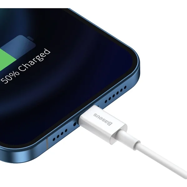 Baseus Superior USB-A/Lightning napájecí kabel 1m bílý - Kabely a redukce - Obrázek 086E300401