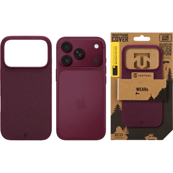 Tactical MagForce WEARe MagSafe kryt Apple iPhone 17 Pro/18 Pro Burgundy - Pouzdra - Obrázek 08861317b82d43e8a3244569ede808a6