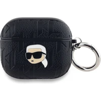 Karl Lagerfeld PU Embossed Karl Head pouzdro AirPods 3 černé - Pouzdra