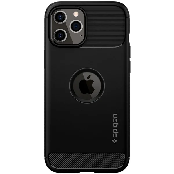Spigen Rugged Armor kryt iPhone 12 / 12 Pro černý - Pouzdra - Obrázek 08B3200401