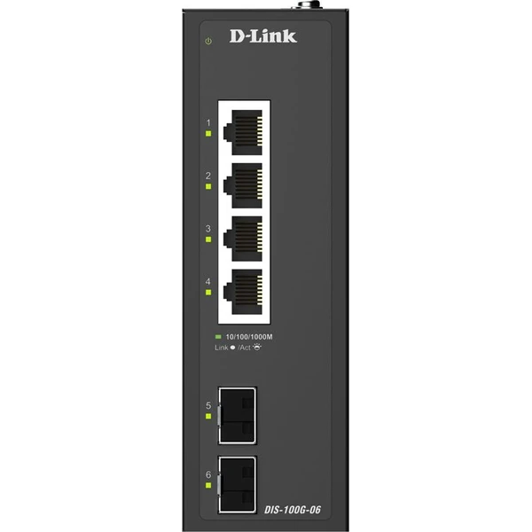 D-Link 6-Port Gigabit Industrial Unmanaged switch - Switche - Obrázek 08CL000K01
