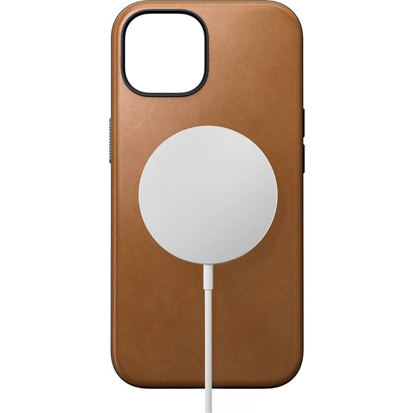 Nomad Modern Leather MagSafe kryt iPhone 15 english tan - Pouzdra - Obrázek 08CS100501
