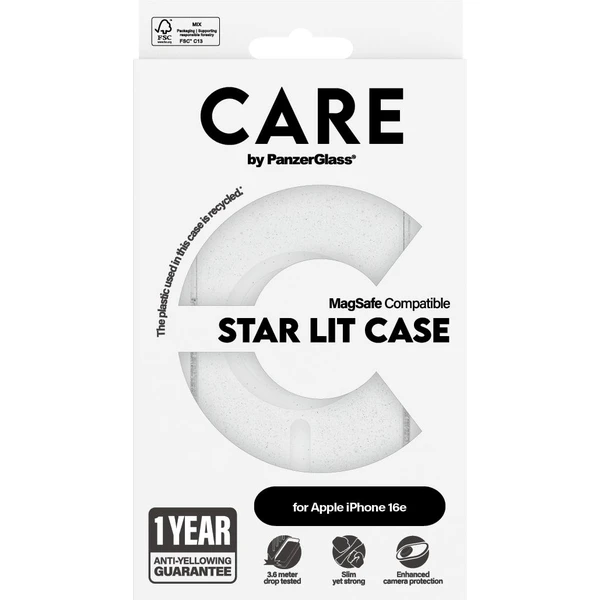 PanzerGlass® CARE kryt Apple iPhone 17e/16e MagSafe Star Lit třpytivý/bílý - Pouzdra - Obrázek 08GD000J01