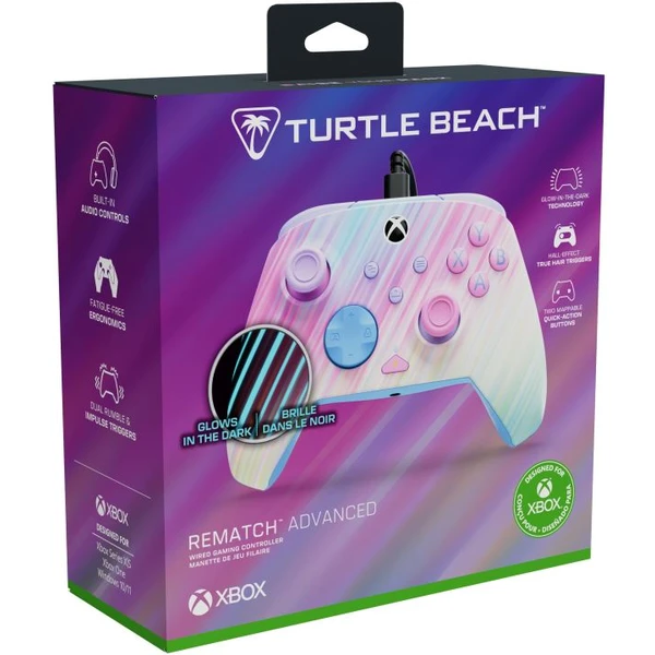 Turtle Beach herní ovladač Rematch Advanced Glow Cotton Candy (XBOX/PC) - Herní ovladače - Obrázek 08QH000K01