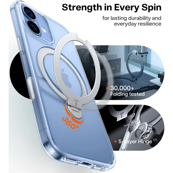 Torras Ostand Q3 Spin MagSafe kryt iPhone 17 clear - Pouzdra - Obrázek 08b44df2c0284c608522927618a1e73d