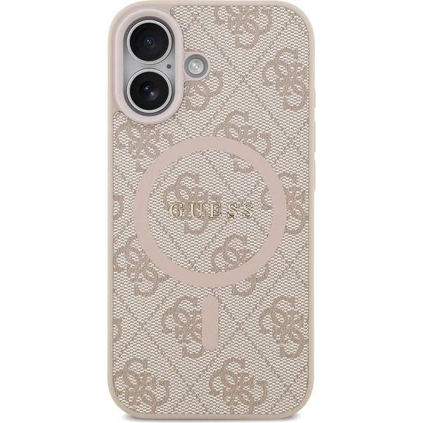 Guess PU Leather 4G Colored Ring MagSafe Zadní Kryt pro iPhone 17 růžový - Pouzdra - Obrázek 08ba9efc6a614d11b70191b7be34df52