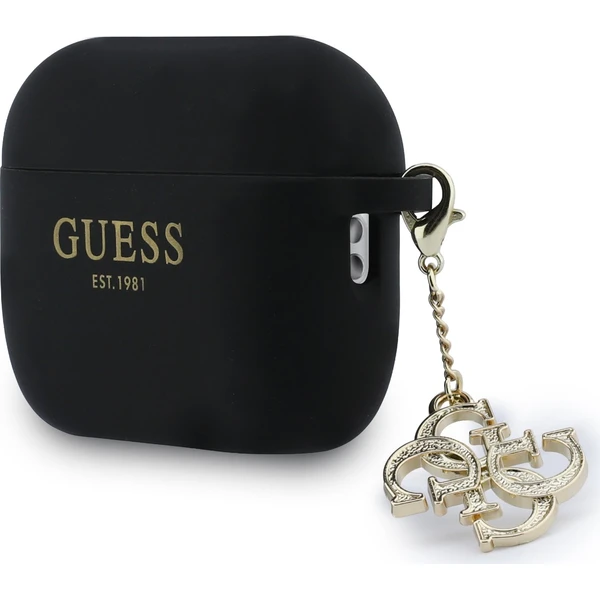 Guess 4G Charm Silikonové pouzdro AirPods Pro 3 černé - Pouzdra - Obrázek 08bc7110b1ad45599f17dec97d3c9f6f