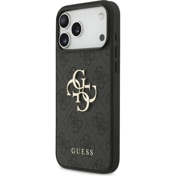 Guess PU 4G Metal Logo Strap kryt iPhone 17 Pro Max černý - Pouzdra - Obrázek 08ccb5b8710047abb96042364f40c521
