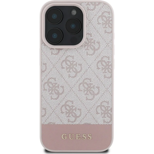 Guess PU 4G Stripe kryt iPhone 16 Pro Max růžový - Pouzdra - Obrázek 08d2b9541c1e482893525ca8bb7902bd