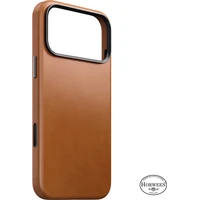 Nomad Traditional Leather (Horween) MagSafe kožený kryt iPhone 18 Pro Max Saddle - Pouzdra