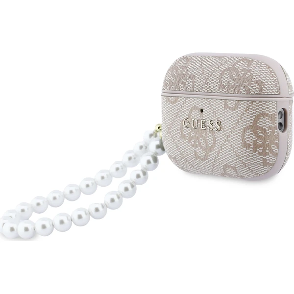Guess PU 4G Classic Logo Pearl Strap pouzdro AirPods Pro 3 růžové - Pouzdra - Obrázek 0952183069f14100b7fc1b7b0b20dfe9