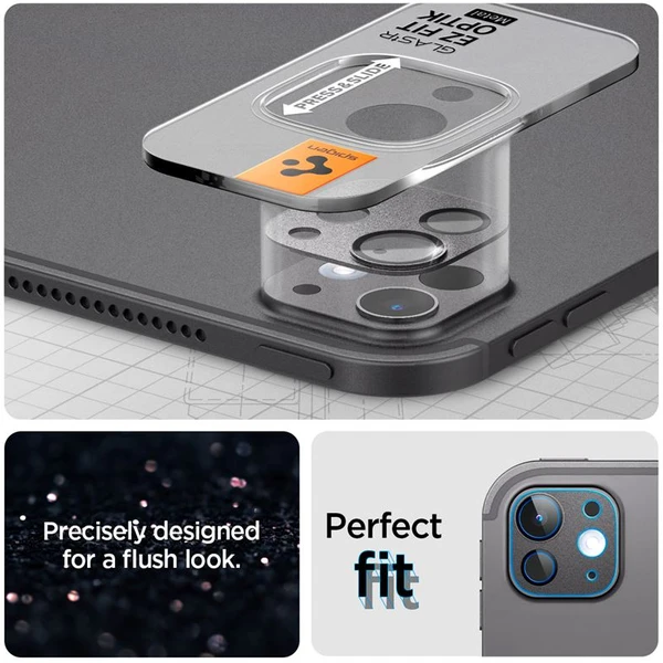 Spigen Glass tR EZ Fit Optik Metal sklo na fotoaparát iPad Pro 13" 2025/ iPad Pro 11" 2025 černé - Ochranné folie a skla - Obrázek 0954c0129b834152af67fad2758a5cdd