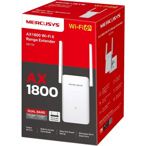 Mercusys ME70X Wi-Fi extender - Wi-Fi extendery - Obrázek 0961000N01