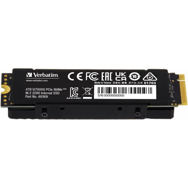 VERBATIM SSD Vi7000G Internal PCIe NVMe M.2 SSD 4TB - SSD disky - Obrázek 0963000O01