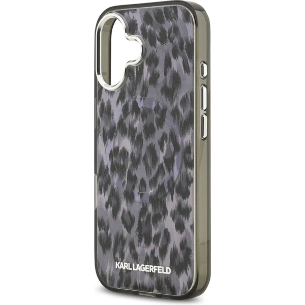 Karl Lagerfeld IML Leopard MagSafe kryt iPhone 17 šedý - Pouzdra - Obrázek 099569bc7cac4622af1a1b363878b5ab