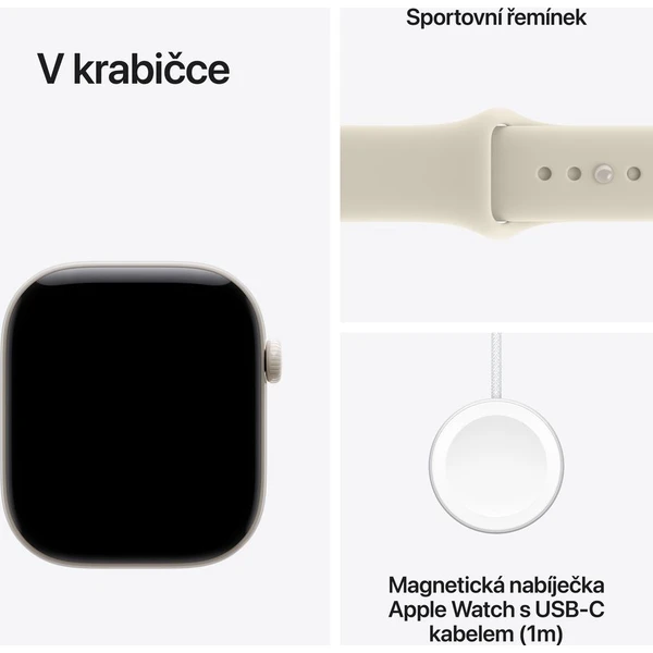 Apple Watch Series 12 Cellular (46mm) Perlově bílá keramika s pískovým sportovním řemínkem S/M - Chytré hodinky - Obrázek 099c5e3c5b38426591d487e88b3b3e94