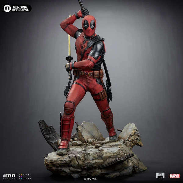 Socha Iron Studios Legacy Replica 1/4 Deadpool & Wolverine - Deadpool - Sochy a sošky - Obrázek 09M7000J01