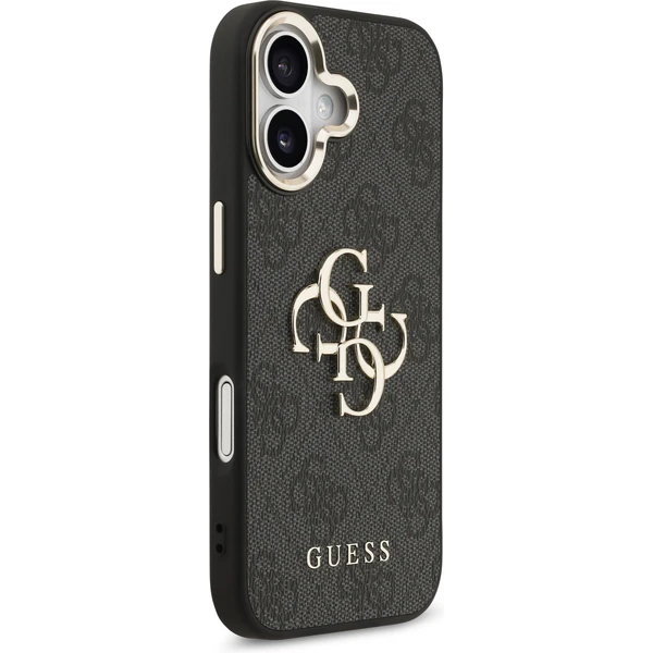 Guess PU Leather 4G Metal Logo Gold Frame MagSafe kryt iPhone 17 černý - Pouzdra - Obrázek 09b1d6bcbe134082abfd87f7163fc57f