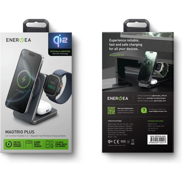 ENERGEA MagTrio Plus 3v1 Foldable (Qi2) MagSafe nabíječka modrá - Nabíječky - Obrázek 09dbc0cfd2d540a088fa0d5f0ed12869