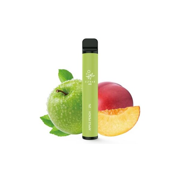 Elfbar 600 Disposable Pod Kit Apple Peach
