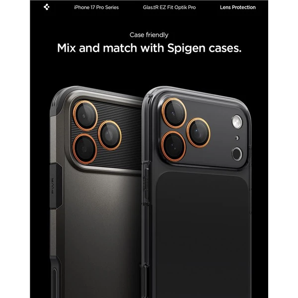 Spigen Glass tR EZ Fit Optik Pro skla iPhone 17-14 Pro/17-14 Pro Max orange (2 ks) - Ochranné folie a skla - Obrázek 09f2ba8cb53240fe8343511bb84d9d83